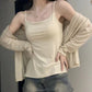 Retro Cotton Sling Vest with Chest Pad