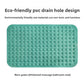 One piece PVC bathroom mat with perforations, shown against a plain background