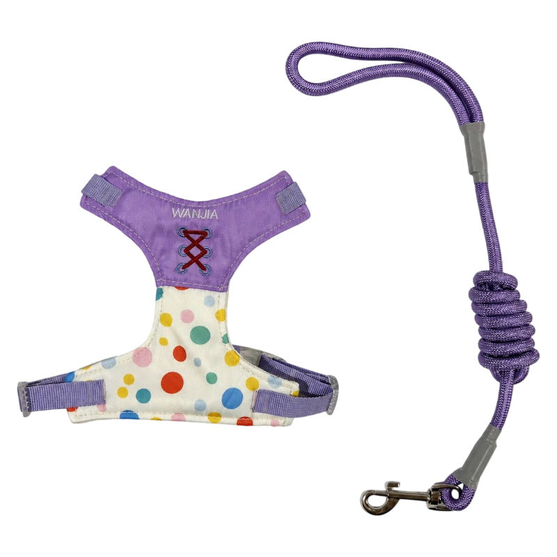 Adjustable Breathable Dog Harness Leash Set
