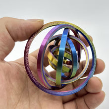 3D Printed Nested Gyro Ring Fidget Toy, 6 or 8 Rings