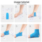 Six step maker guide showing the pre-cut tape being applied to a foot and ankle
