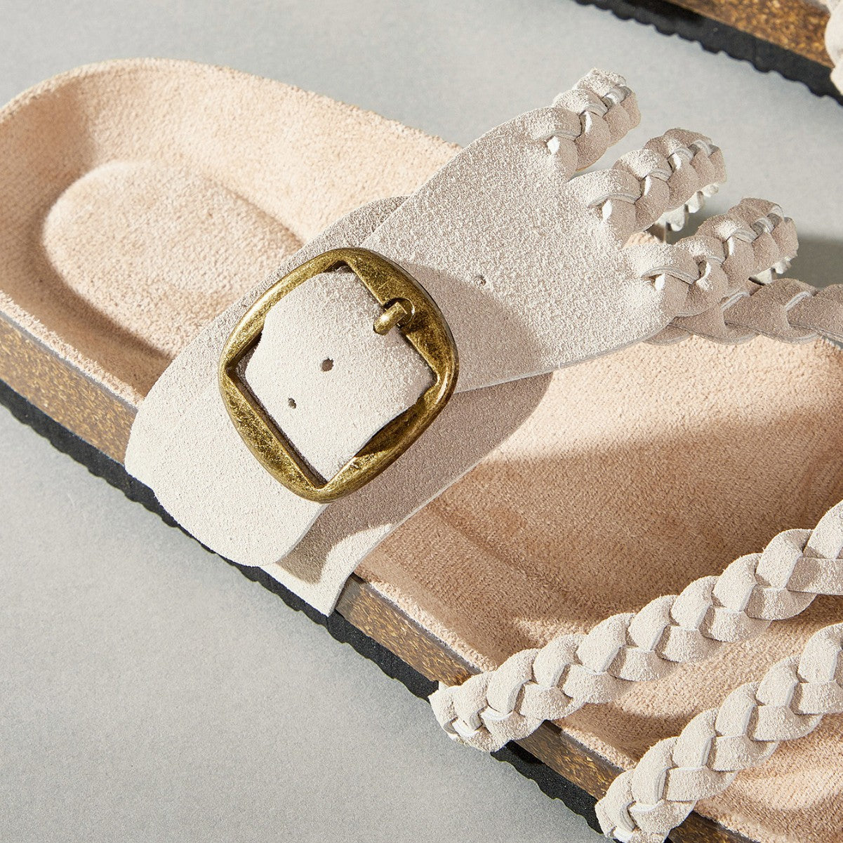 Adjustable Buckle Woven Sandals | styled with daily outfit