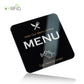 Square acrylic NFC sticker with an adhesive back for a table or counter