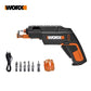 WX255.4 4V Mini Electrical Screwdriver Set Smart Gun Style Cordless Electric Screw Driver USB Rechargeable Bit Drill Tool