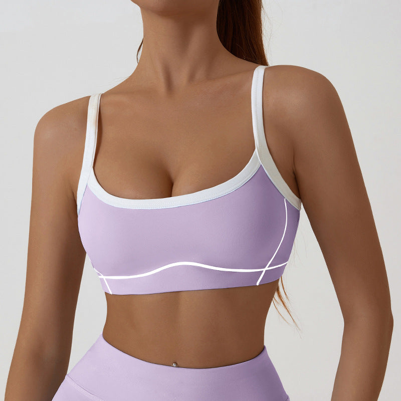 Side view of the high waisted shorts showing the bonded waistband and outer thigh trim