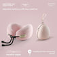 U-shaped memory foam travel neck pillow with a front toggle and cool touch knit cover