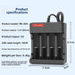 Smart turn light battery charger four-slot USB charger