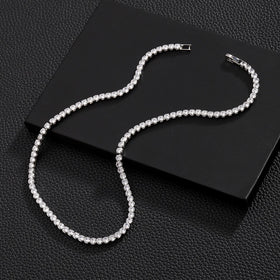 Zircon Cuban Chain Necklace