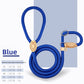 Beige rope slip lead formed into the neck loop that slides over the dog's head