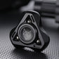 Metal fox fidget spinner resting in a pocket carry lifestyle shot