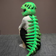 Dinosaur skeleton green