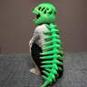 Dinosaur skeleton green