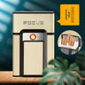 Yh071 cigarette case gold brushed