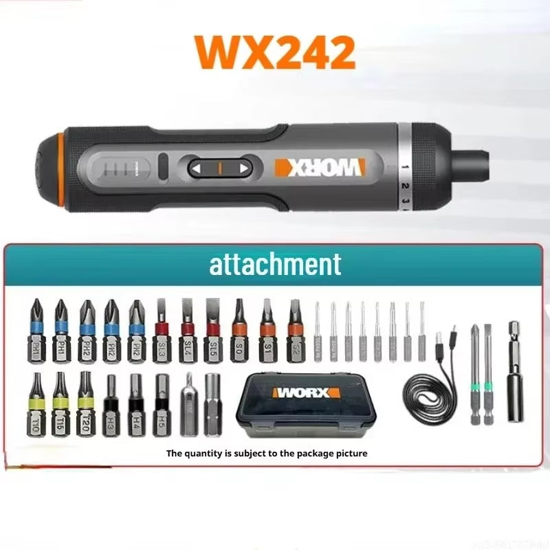 4V Electrical Screwdrivers Set WX242 Portable Smart Cordless Power Screw Driver Mini Electric Drill Home Repair Power Tool