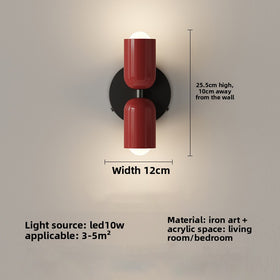 Double Head Color Bedside Lamp