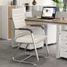 Low-Back Leather Ivory Foam Seat
