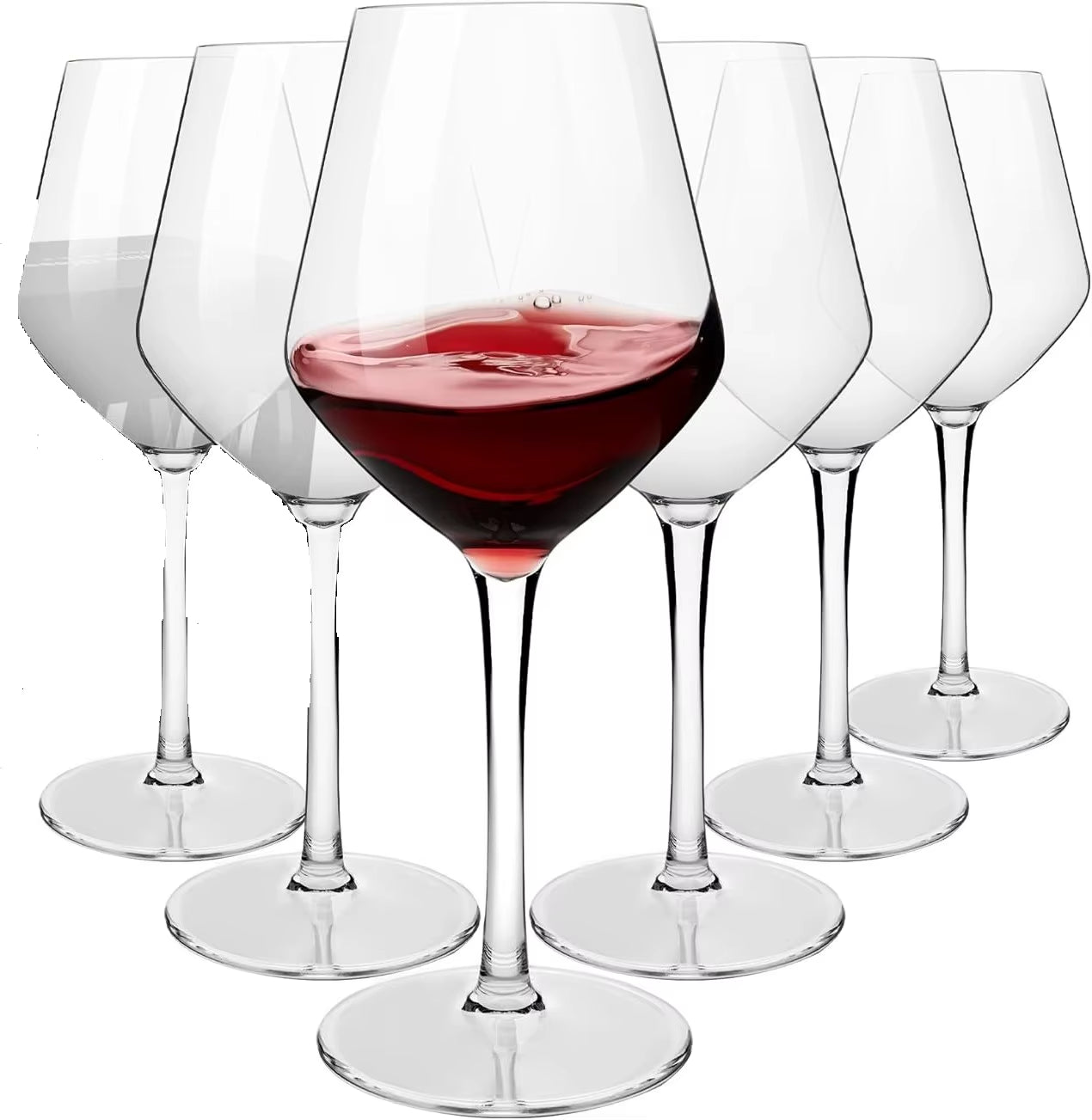 Clear Unbreakable Plastic Stem Wine Glass Cups Home Bar Accessories Goblet Vasos De Cristal Para Bar Tumbler Cups in Bulk