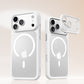 Two frosted phone cases shown together in different solid finishes, back view