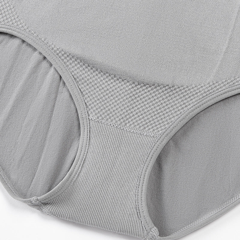 Seamless maternity support underwear worn over the bump during pregnancy
