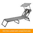 Canopy Sunbed Dark Gray