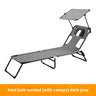 Canopy Sunbed Dark Gray