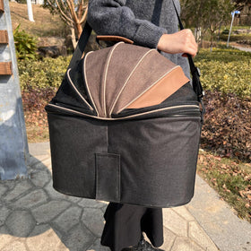 Foldable Canvas Pet Carrier Bag for Bikes and Scooters