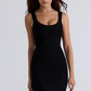 Solid-color sexy U-neck | product on the move