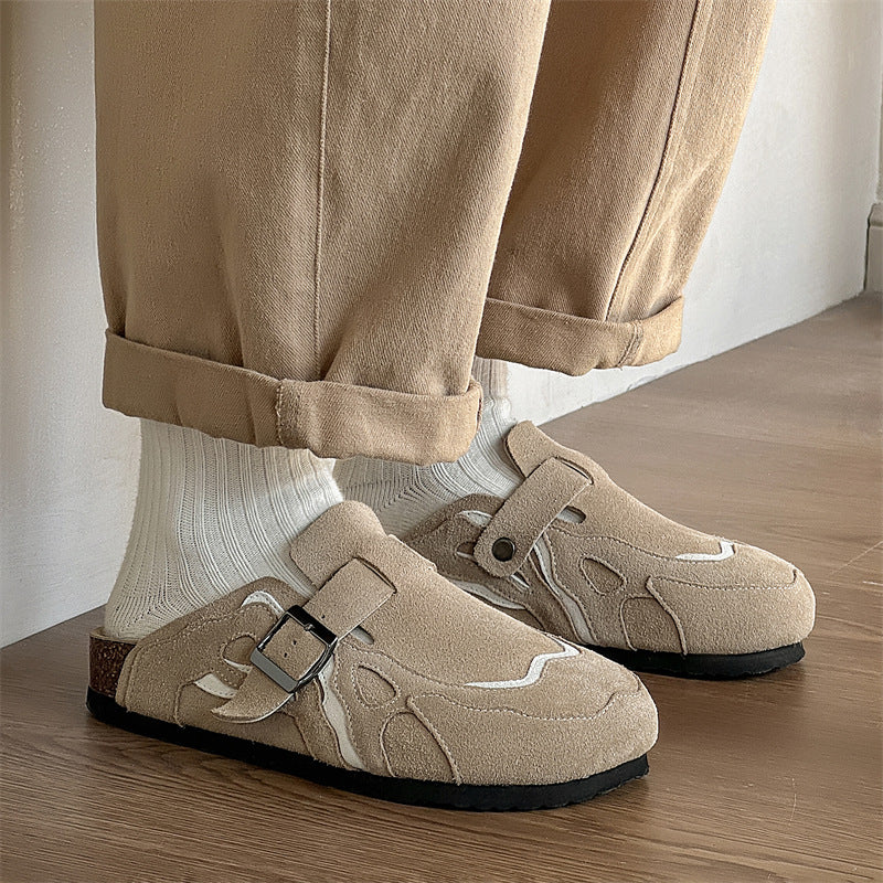 Thick Sole Retro Slip-On Half Slippers Soft Sole Spring Summer