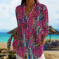 Long Sleeve Floral Print Shirt | travel friendly carry scenario
