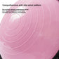 Pink inflatable balance dome top showing the concentric raised ring pattern up close