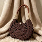Handwoven Wool Fish Pattern Shoulder Bag