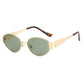 Sunglasses Fashion Metal Frame Anti-Uv Glasse