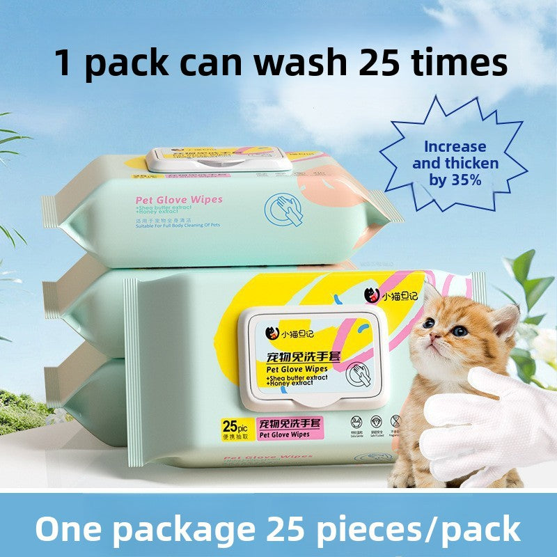 Pet Cleaning Disposable Gloves and Wipes
