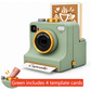 Latte Coffee Printing Art Camera