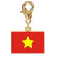 Stainless Steel National Flag Pendant Bracelet