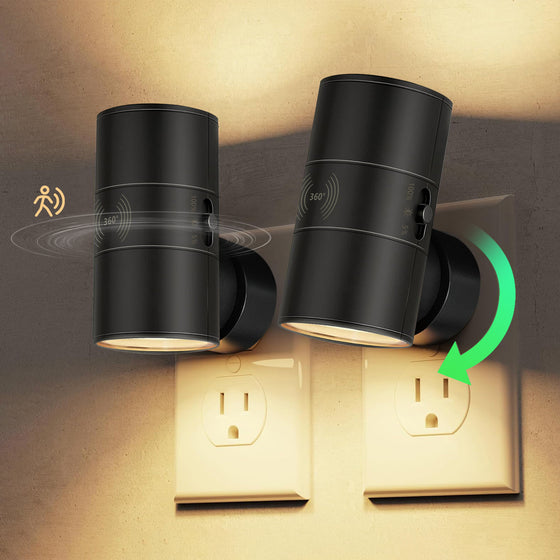 Plug In LED Motion Sensor Night Light, Warm White