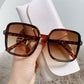 New Large Frame Gradient Sunglasses HD Fashion