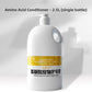 White 2.5 L jug of amino acid pet hair conditioner with a yellow label on a gray background