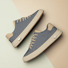 Mens Low Top Canvas Lace Up Sneakers