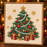 Embroidery Hoop Xmas Tree GoldEdge
