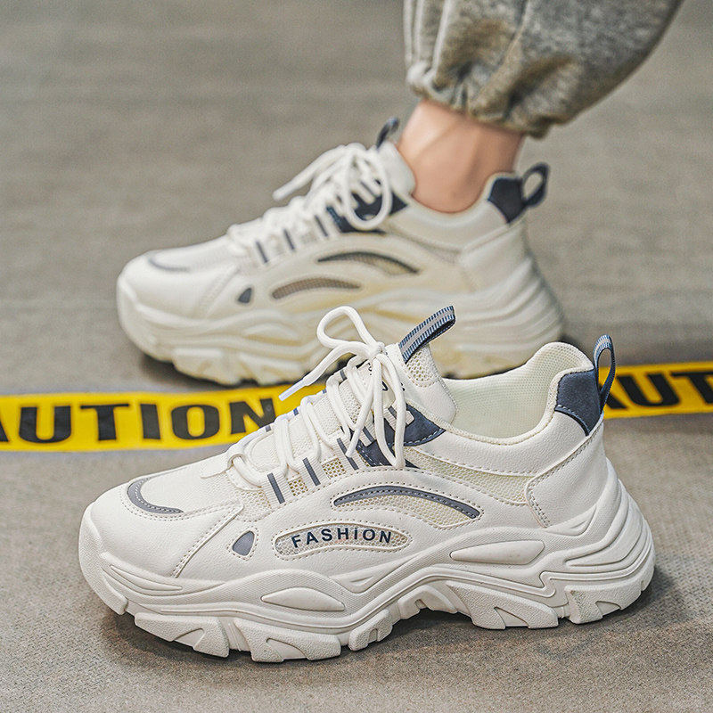 Men's Breathable Mesh Sneakers, Lightweight Walking Shoes | side profile detail close up