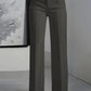 Womens High Waist Wide Leg Trousers | travel ready setup