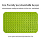 Moulded bath mat in one piece PVC, drainage holes visible between the raised domes