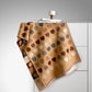 Double Sided Heart Pattern Womens Scarf