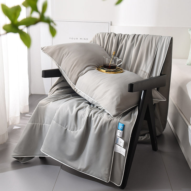 Summer weight quilted coverlet from the muted colour range, smooth polyester face fabric