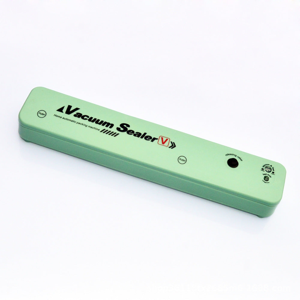 Green bar vacuum sealer, a slim home automatic packing machine with push buttons