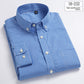 Mens Pure Cotton Plaid Long Sleeve Shirt