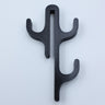 Black three-hook