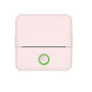Pale pink flat thermal printer with a green power ring on a white background, X6 pink option
