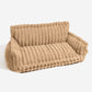 Sofa style plush pet bed with a raised bolster on three sides and a loose cushion, for cats and dogs